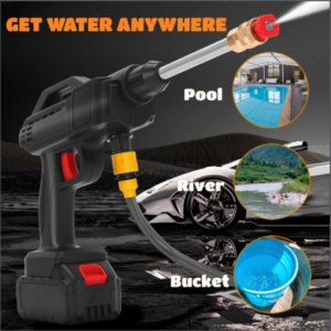 Cordless Pressure Washer – Portable Power Cleaner with 2 Batteries & Charger