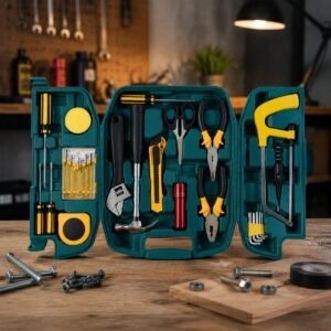 27Pcs Multifunction Woodworking Tool Kit with Toolbox Screwdriver Set Knife Repair for Home